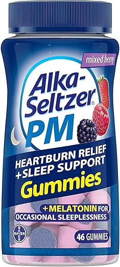 PM Gomas para Alívio de Azia e Suporte ao Sono, 46 un (Pacote com 2) - Alka-Seltzer