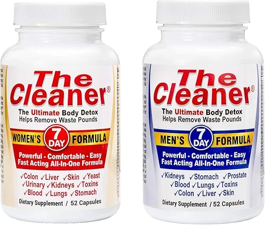 Detox Corporal Ultimate 7 Dias para Mulheres e Homens – Century Systems The Cleaner 2 Pack Bundle – 52 Cápsulas Cada