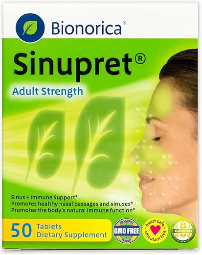 Bionorica the phytolution company - Sinupret Adulto Fortalecimento Imunológico dos Seios Nasais – Suporte Natural e Rápido – Passagem Nasal Herbal – Marca Sinupret
