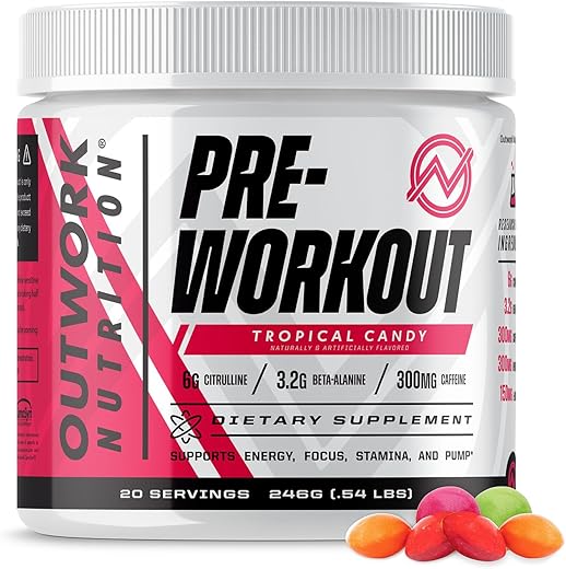Pó Pré-Treino para Homens – Energia e Desempenho Máximo - Outwork Nutrition