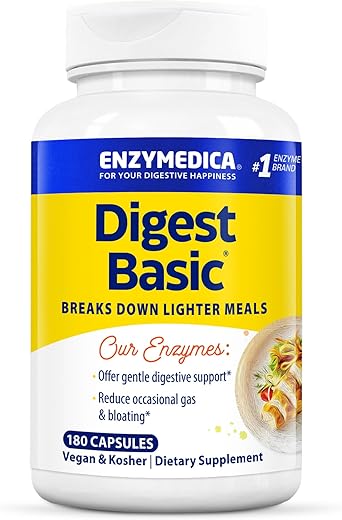 Digest Basic: Enzimas Digestivas para Estômagos Sensíveis, Oferece Alívio Rápido de Gases  Líder em Saúde Digestiva - Enzymedica