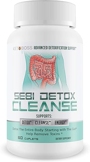 True You Health - Sebi Detox Cleanse – Suporte Avançado à Desintoxicação – Desintoxique Todo o Corpo a Partir do Intestino – Ajuda a Remover Toxinas – Inspirado nos Produtos do Dr. Sebi – Limpeza Natural de Desintoxicação