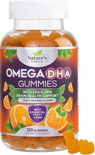 Nature's Choice - Gomas de Ômega 3 de Óleo de Peixe – Vitaminas de Goma de Ômega 3 de Força Tripla com Alta Absorção de EPA