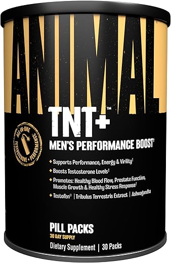 TNT – Suporte Masculino, Suporte para Próstata, Adaptógeno | Marca Animal TNT - Animal