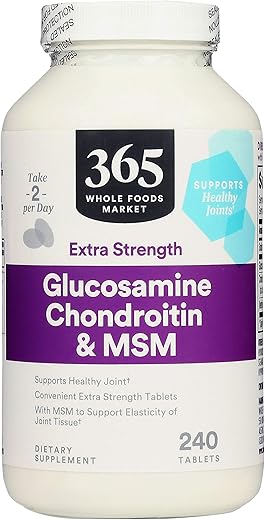 Glucosamina Condroitina X Força MSM, 240 Comprimidos - 365 by Whole Foods Market