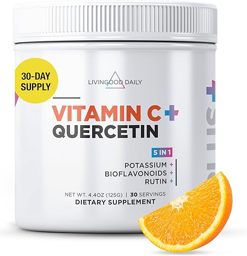 Livingood Daily - Livingood Pó de Vitamina C em Alta Dose – 2.600mg de Ácido Ascórbico em Pó para Fortalecer a Imunidade – Marca Livingood