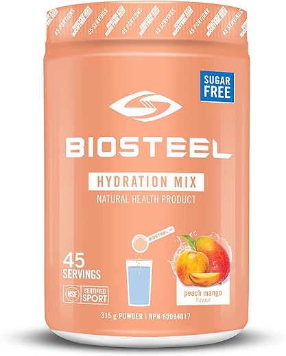 Pó para Bebida Esportiva Sabor Pêssego Manga, 315g - BIOSTEEL