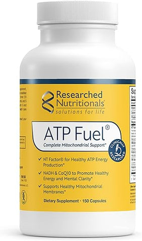 ATP Fuel – Suplemento de Vitamina E e Magnésio para Função Saudável da Membrana Mitocondrial e Suporte Energético Celular – com Cálcio, Fósforo e Mais - Researched Nutritionals