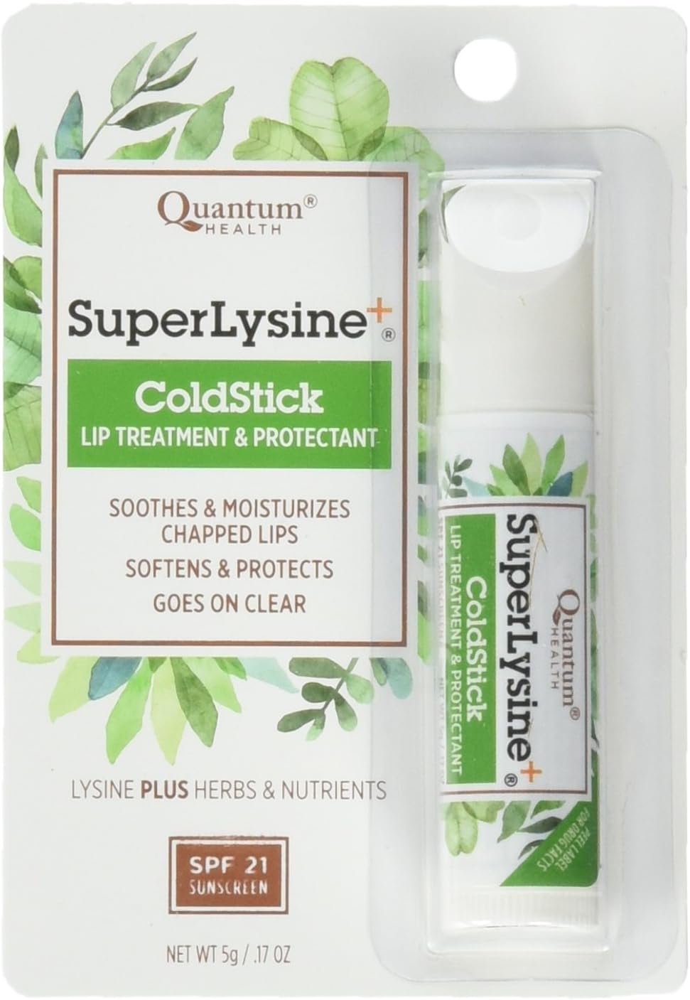 Coldstick Quantum Research Super Lysine, 0.17 oz (Pack of 6) – Alívio eficaz para lábios ressecados e feridas frias
