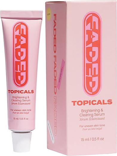 Faded Brightening and Clearing Serum | Reduz Manchas, Marcas Pós-Acne e Descoloração | Com Ácido Kójico e Niacinamida | Testado por Dermatologistas, Vegano | 30ml - Topicals