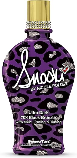 Snooki Ultra Dark 70X Black Bronzer com Firmeza da Pele | 70X Bronzeador Preto Ultra Escuro com Firmeza da Pele | 200g - Supre