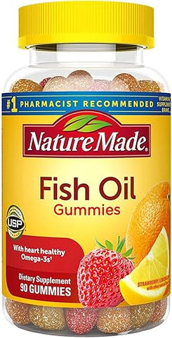 Nature Made - Gomas de Óleo de Peixe Nm para Adultos – 90 unidades – PV Gomas de Óleo de Peixe para Adultos – 90 unidades