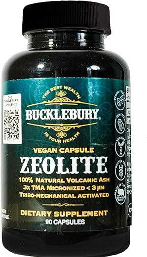 BUCKLEBURY - Cápsulas Minerais Inteligentes de Zeólita Micronizada – Suporte à Desintoxicação e Imunidade