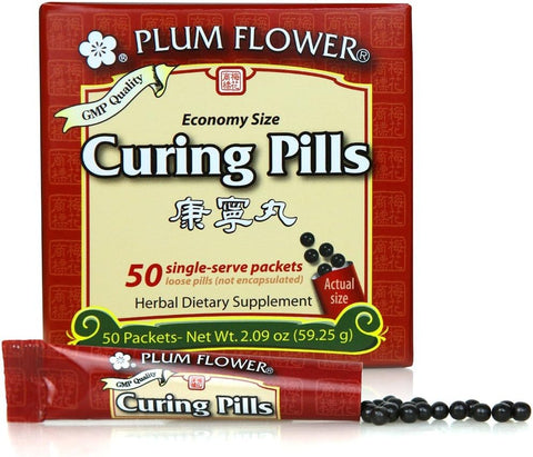 Cápsulas de Cura (Stick Pak) – Kang Ning Wan – Econômico – Plum Flower by Mayway (Pacote com 50)