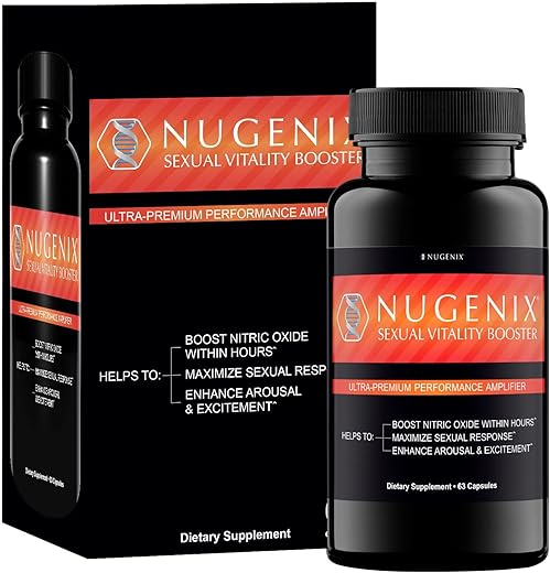 Amplificador de Desempenho Ultra Premium para Homens – Suplemento de Óxido Nítrico, 63 Cápsulas - Nugenix