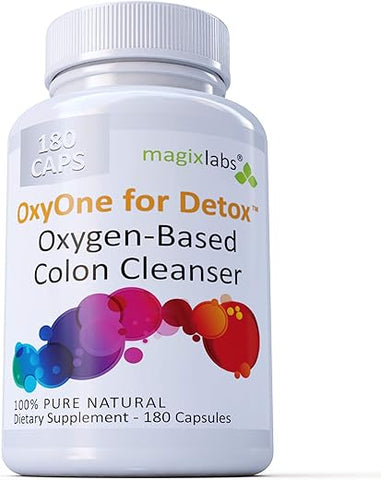 MagixLabs - OxyOne for Detox – Poderoso Limpador de Cólon à Base de Oxigênio Natural (Pó de Magnésio Oxy) para Limpeza Detox – 180 caps