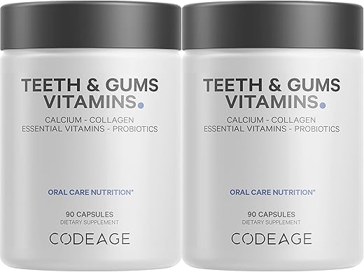 Teeth: Clareador Dental Natural – Branqueamento de Dentes Eficaz – Fórmula Avançada – 60 Cápsulas - Codeage