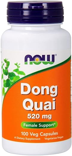 NOW Foods - NOW Dong Quai 520mg – 100 Cápsulas (Pacote com 3) – Comprar Online | Saúde Feminina