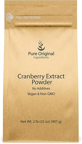 PURE ORIGINAL INGREDIENTS - Extrato de Cranberry Puro de Ingredientes Originais, Sem Glúten, Suplemento Herbal (900g)
