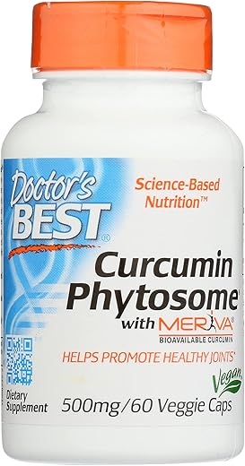Doctor's BEST - Doctor’s Best Curcumin Phytosome Meriva – 60 Cápsulas Veganas (1 Pacote)