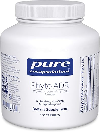 Phyto-ADR | Fórmula Vegetariana de Suporte Adrenal | 180 Cápsulas - Pure Encapsulations