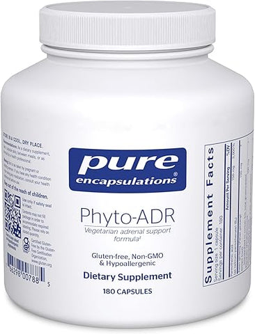 Phyto-ADR | Fórmula Vegetariana de Suporte Adrenal | 180 Cápsulas - Pure Encapsulations