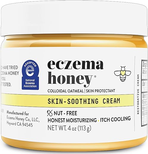 Creme Hidratante ECZEMA HONEY Nut-Free Original – Loção de Mel para Pele Seca