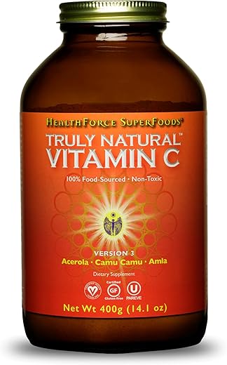 HEALTHFORCE SUPERFOODS - HealthForce SuperFoods – Vitamina C Natural com Camu Camu – Suporte Imunológico – Vegano, Não-OGM – 400g, 67 Porções