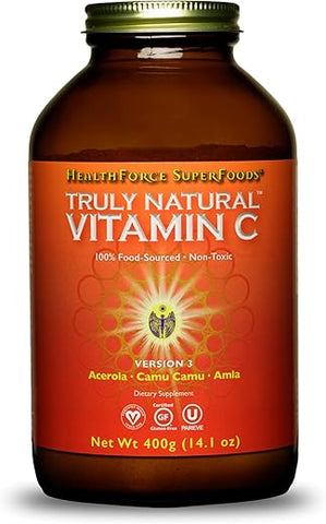 HEALTHFORCE SUPERFOODS - HealthForce SuperFoods – Vitamina C Natural com Camu Camu – Suporte Imunológico – Vegano, Não-OGM – 400g, 67 Porções