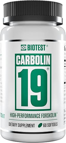 Carbolin 19 – Forskolin de Alto Desempenho (30 Dias de Fornecimento) 60 Softgels - Biotest