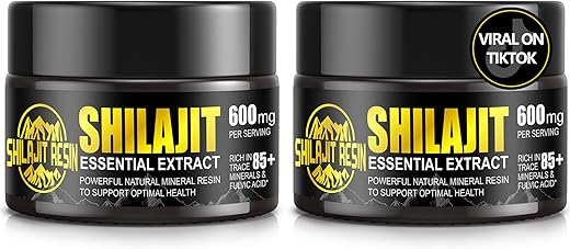 Shilajit Puro do Himalaia Orgânico Boysea – Grau Ouro 100% Shilajit com 85 Minerais Traços – 10g