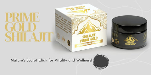 Prime Gold Shilajit - Pure 30g Resin for Energy & Wellness | Natural Himalayan Supplement Boosts Immunity, Stamina, and Performance - Organic Fulvic Acid Rich Mineral Pitch | Buy Now!