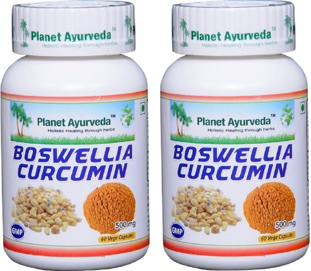 Boswellia Curcumin – Cápsulas Vegetais de 500mg – 2 Frascos - Planet Ayurveda