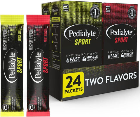 Sport Pó Eletrolítico, Hidratação Rápida com 5 Eletrólitos Essenciais para Suporte Muscular Antes e Durante o Exercício - Pedialyte