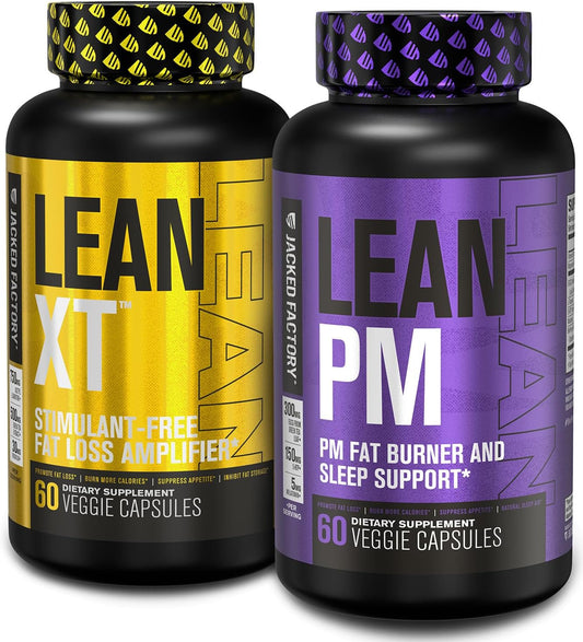 Bundle de Perda de Peso AM/PM Sem Estimulantes | Lean XT | 60 cápsulas - Jacked Factory