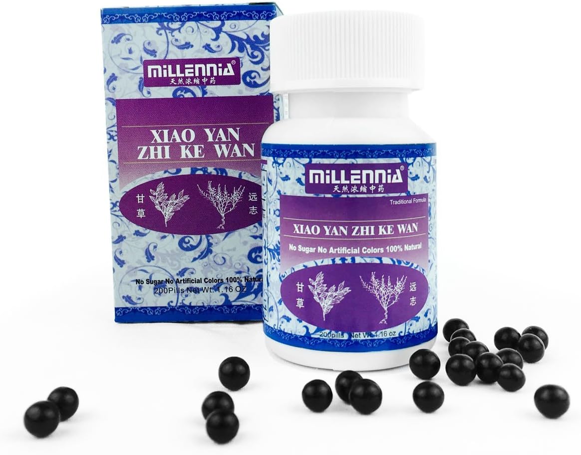 MILLENNIA - Millennia Herbal Supplement – Xiao Yan Zhi Ke Wan – Pack com 12 Frascos (200 Comprimidos/Frasco) | Comprimidos de Ervas Millennia – Xiao Yan Zhi Ke Wan