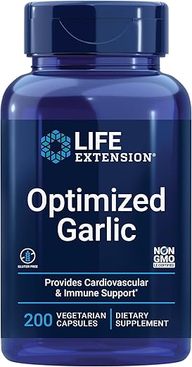Extrato de Alho Otimizado 1200 mg – Suplemento de Alho para Saúde Cardíaca - Life Extension