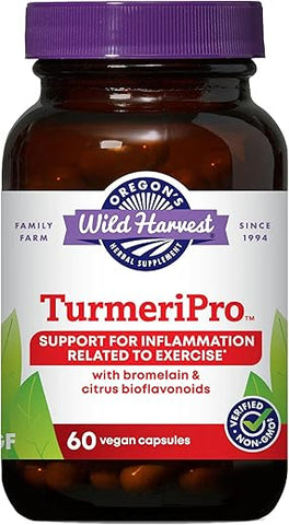Oregon's Wild Harvest - Oregon’s Wild Harvest TurmeriPro™ Cápsulas, Suplementos Herbais Não-OGM, 60 Unidades