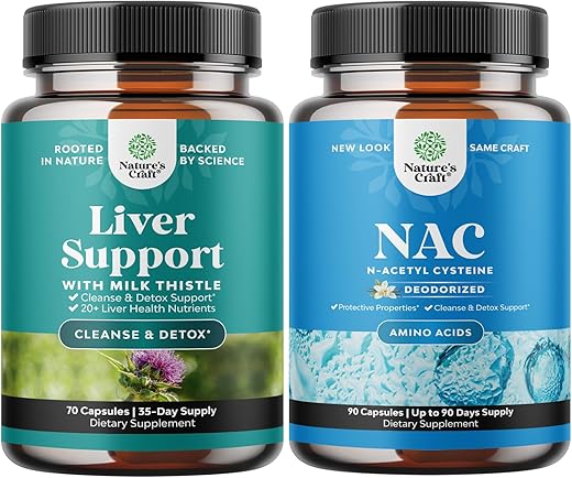 Natures Craft - Pacote de Desintoxicação do Fígado – Limpeza Completa – 100% Natural – 500ml