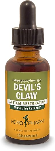 Extrato Líquido de Garra do Diabo para Suporte ao Sistema Musculoesquelético – 30ml (DDCLAW01) - Herb Pharm