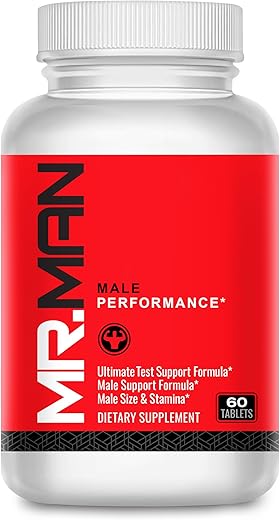 XL Science - Pílulas de Aumento Masculino Mr Man – Suplemento para Aumentar o Tamanho – Ganhe Mais de 3 cm em 90 Dias – 60 Comprimidos