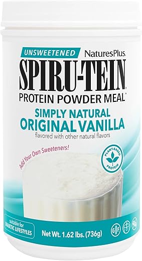 Natures Plus - Nature’s Plus Spiru-Tein Shake Simply Natural – 740g – Shake Proteico Natural