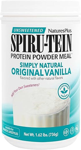 Natures Plus - Nature’s Plus Spiru-Tein Shake Simply Natural – 740g – Shake Proteico Natural