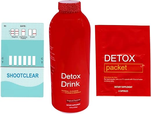 Shootclhear - Kit Detox Bebida 16 Oz Cápsulas Ervas Multi Teste – Marca Detox