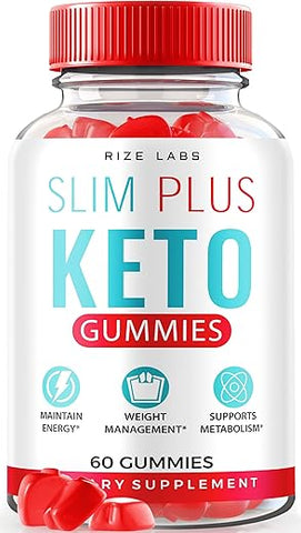 rize labs - Slim Plus Keto ACV Gummies – Gomas Oficiais Slim Plus Keto para Perda de Peso Avançada, Suplemento SlimPlus Keto ACV, Goma de Vinagre de Maçã 100% Natural, Avaliações Slim (60…)