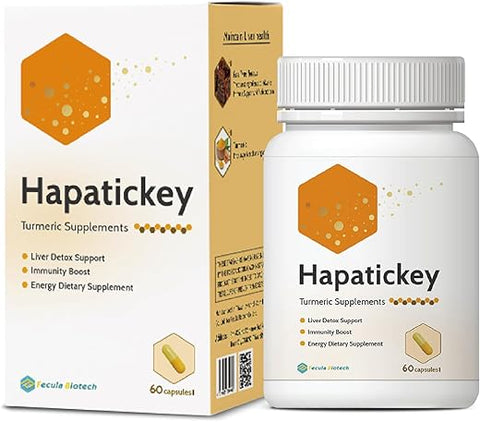 Fecula Biotech - Suplemento Alimentar de Curcumina de Cúrcuma | Superfood Energético com Amido Resistente | Suporte à Desintoxicação do Fígado e Reforço da Imunidade | 60 Cápsulas