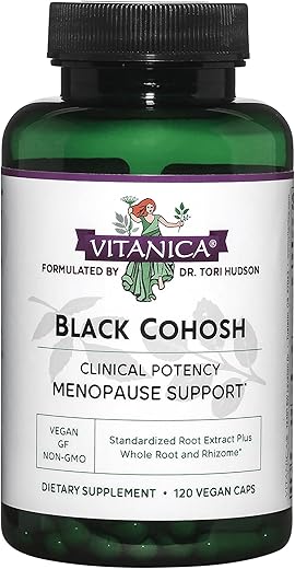 Black Cohosh – Extrato de Cimicifuga Plus, Vegano, 120 Cápsulas - Vitanica