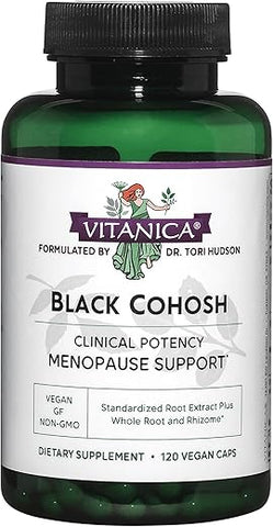Black Cohosh – Extrato de Cimicifuga Plus, Vegano, 120 Cápsulas - Vitanica