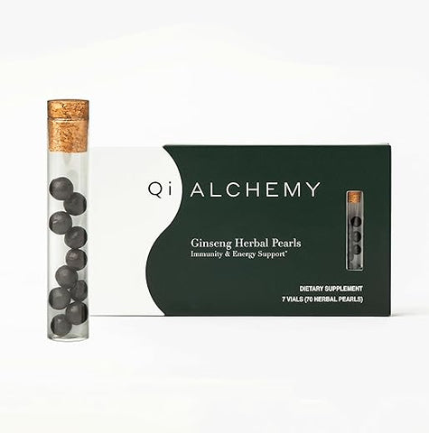 Qi ALCHEMY - Red Ginseng Pérolas Herbais [70 Unidades] Imunidade Diária – Marca Red Ginseng