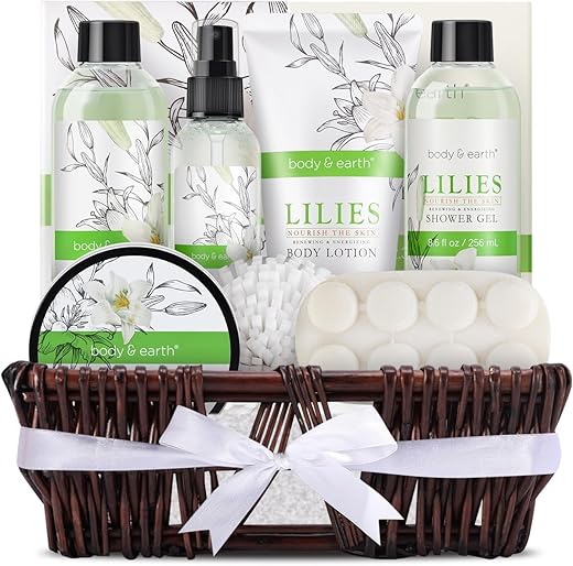 BODY & EARTH - Cesta de Presente para Mulheres – Corpo: Produtos de Qualidade em Embalagem Exclusiva